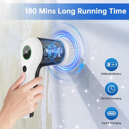 Cordless Electric Spin Scrubber