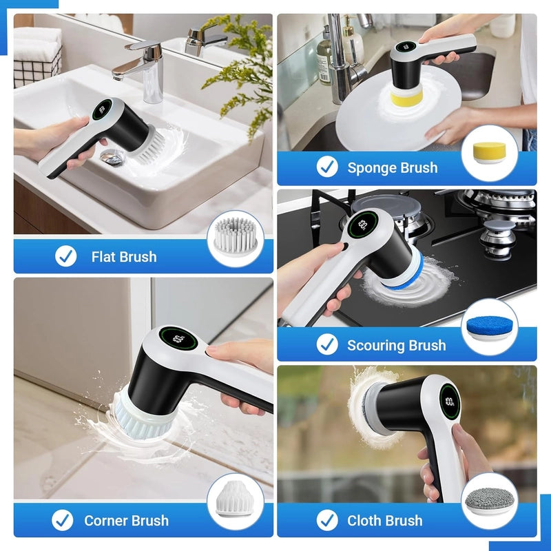 Cordless Electric Spin Scrubber